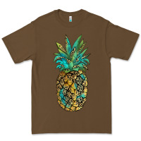 Cacao leopar turquoise pineapple Premium Tee - JahusDesignShop