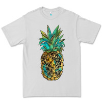 Dove Grey leopar turquoise pineapple Premium Tee - JahusDesignShop
