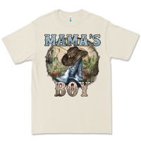 Bone mamas boy western cowboy boots cactus Premium Tee - NancyCooperArtShop