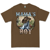 Cacao mamas boy western cowboy boots cactus Premium Tee - NancyCooperArtShop