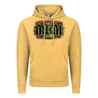 Vintage Mustard Camouflage Patterned Mini Tried Vintage Hoodie - Bettercallsaul