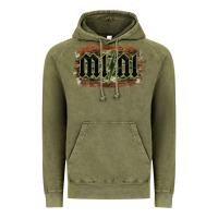 Vintage Olive Camouflage Patterned Mini Tried Vintage Hoodie - Bettercallsaul