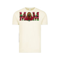 Vintage Arctic Mom with Floral Aztec and Leopard Background Vintage Tee - Bettercallsaul
