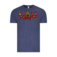 Vintage Denim Mom with Floral Aztec and Leopard Background Vintage Tee - Bettercallsaul