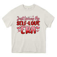 Cream just loving my self love era Heavy Core Tee - MaliasSmallBusiness