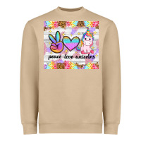 Mushroom peace loeve unicorns Heavyweight Sweatshirt - CowGirlArtShop