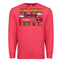 Cardinal gay pride loading please wait Premium Sweatshirt - LillyAllenDesigns