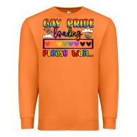 Carrot gay pride loading please wait Premium Sweatshirt - LillyAllenDesigns