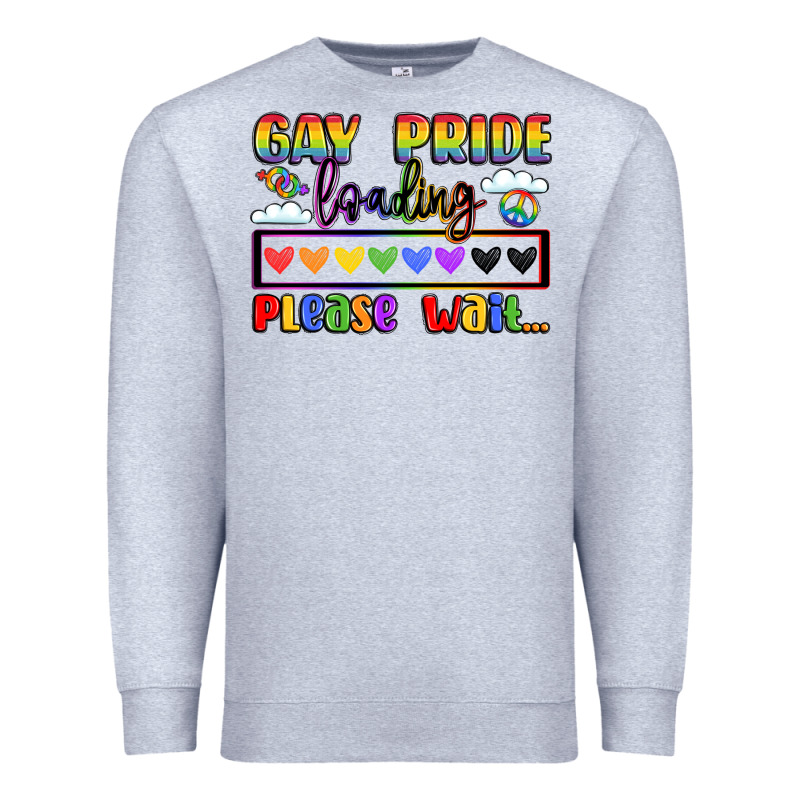 Gay Pride Loading Please Wait Premium Sweatshirt by LillyAllenDesigns | Teevron