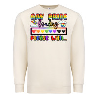 Sandshell gay pride loading please wait Premium Sweatshirt - LillyAllenDesigns