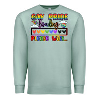 Seafoam gay pride loading please wait Premium Sweatshirt - LillyAllenDesigns