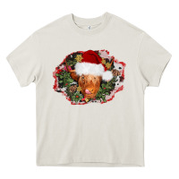 Cream christmas heifer Heavy Core Tee - AdoDesignShop