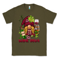 Army Green vine diva  gnome Classic Tee - BarkalooDesign