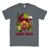 Charcoal Heather vine diva  gnome Classic Tee - BarkalooDesign