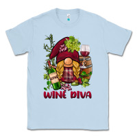 Dusty Blue vine diva  gnome Classic Tee - BarkalooDesign