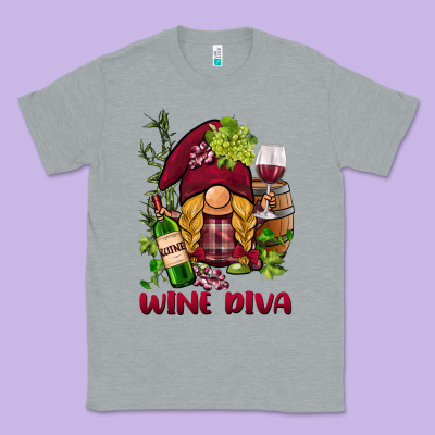 Vine Diva  Gnome Classic Tee Designed By Barkaloodesign