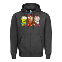 Softball Basketball Baseball Sports Coffee Cups Zipper Hoodie | Teevron