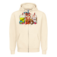 Sandshell Softball Basketball Baseball Sports Coffee Cups Zipper Hoodie - FaDigitalArtStudio