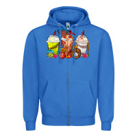 True Royal Softball Basketball Baseball Sports Coffee Cups Zipper Hoodie - FaDigitalArtStudio
