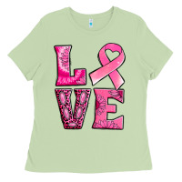 Matcha Breast Cancer love Ladies Tee - NancyCooperArtShop