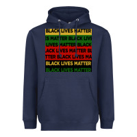 Navy black lives matter seamless pattern Heavyweight Hoodie - BundleAndBundleShop