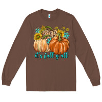 Chestnut It's Fall Y'all Long Sleeve Tee - texasbilliewilder