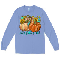 Colony Blue It's Fall Y'all Long Sleeve Tee - texasbilliewilder