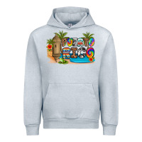 Heather Grey puerto rico Urban Hoodie - Artiststas