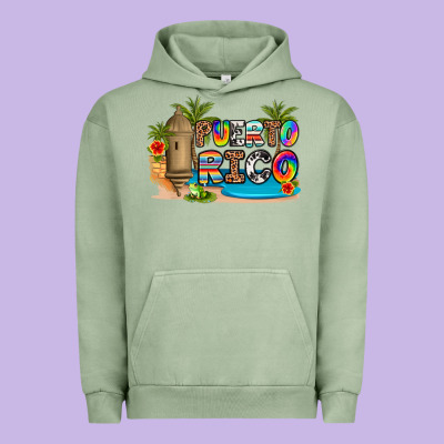 Puerto Rico Urban Hoodie Designed By Artiststas