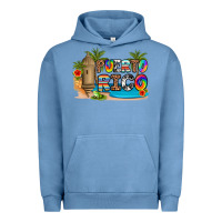 Pigment Pebble Blue puerto rico Urban Hoodie - Artiststas