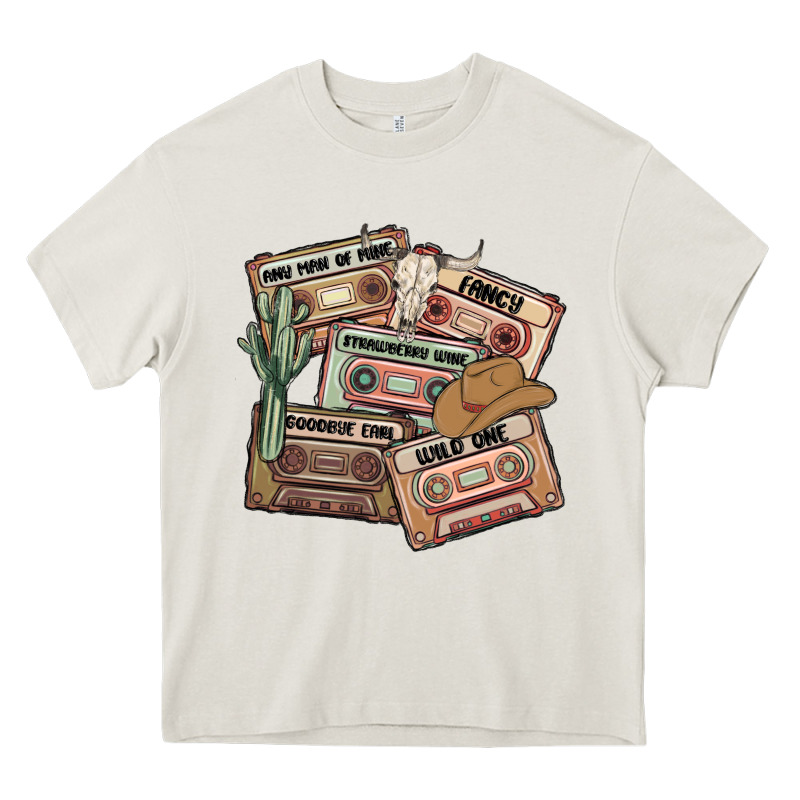 90s Country Cassette Tapes Heavy Core Tee by MaliasSmallBusiness | Teevron