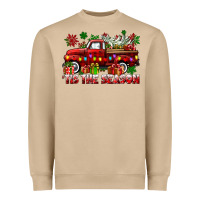 Mushroom tis the season christmas truck Heavyweight Sweatshirt - CowGirlArtShop
