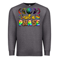 Charcoal Heather not a phase pride moon Premium Sweatshirt - LillyAllenDesigns