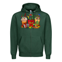 Mexico Coffee Cups Zipper Hoodie | Teevron