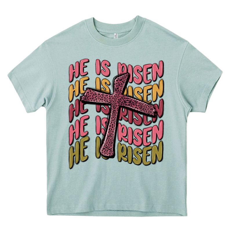 He Is Risen Heavy Core Tee by MaliasSmallBusiness | Teevron