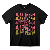 Black he is risen Heavy Core Tee - MaliasSmallBusiness