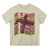 Mossy he is risen Heavy Core Tee - MaliasSmallBusiness