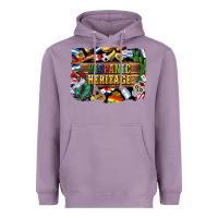 Lavender hispanic heritage flags Heavyweight Hoodie - BundleAndBundleShop