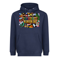 Navy hispanic heritage flags Heavyweight Hoodie - BundleAndBundleShop