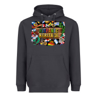Smoke hispanic heritage flags Heavyweight Hoodie - BundleAndBundleShop