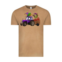 Mardi Gras Mask Crawfish Farm Tractor Vintage Tee | Teevron