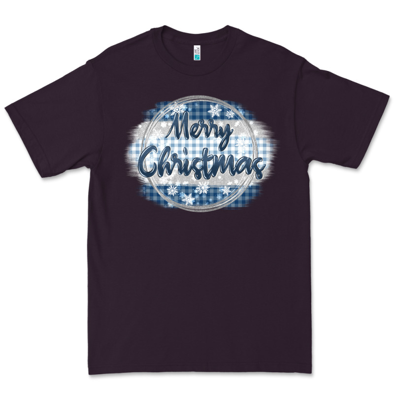 Merry Christmas Blue Premium Tee by MaliasSmallBusiness | Teevron