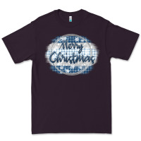 Plum merry christmas blue Premium Tee - MaliasSmallBusiness