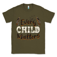 Army Green every child matters Classic Tee - BarkalooDesign