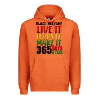 Carrot black history live it Premium Hoodie - FaDigitalArtStudio