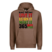 Chestnut black history live it Premium Hoodie - FaDigitalArtStudio