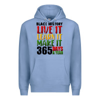 Colony Blue black history live it Premium Hoodie - FaDigitalArtStudio