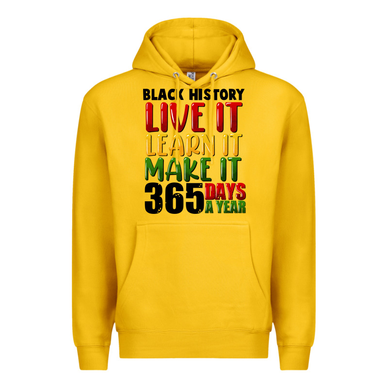 Black History Live It Premium Hoodie by FaDigitalArtStudio | Teevron