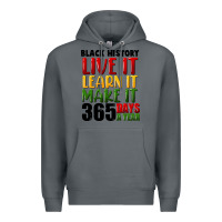 Rock black history live it Premium Hoodie - FaDigitalArtStudio