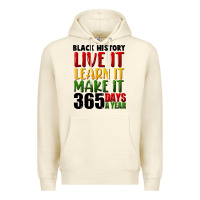 Sandshell black history live it Premium Hoodie - FaDigitalArtStudio